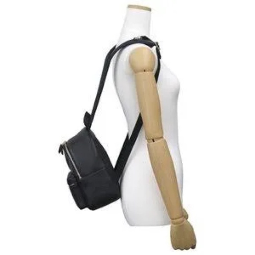 Coach Brown Pebbled Leather Mini Backpack with Gold Hardware - Picture 9 of 9